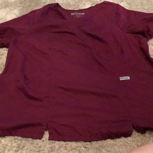 Scrub top “wine”